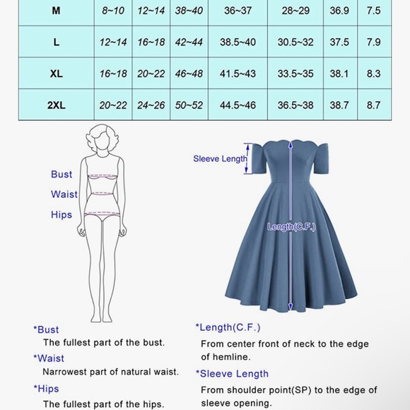 50’s Style Off Shoulder Party Dress - Picture 4 of 4